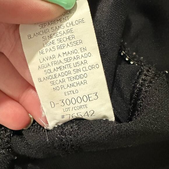 La Blanca Rod Beattie Womens 12 Sheer Mesh Middle Swimsuit One Piece Black - Picture 7 of 9